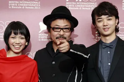 園子温と二階堂ふみと染谷将太